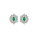 Diamond earrings with Emerald Starlight Bloom2