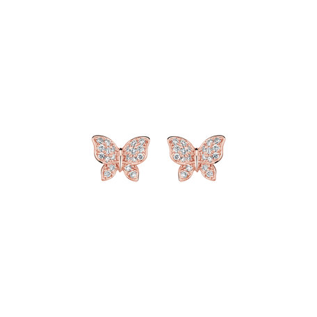 Náušnice s diamanty Lucky Wings