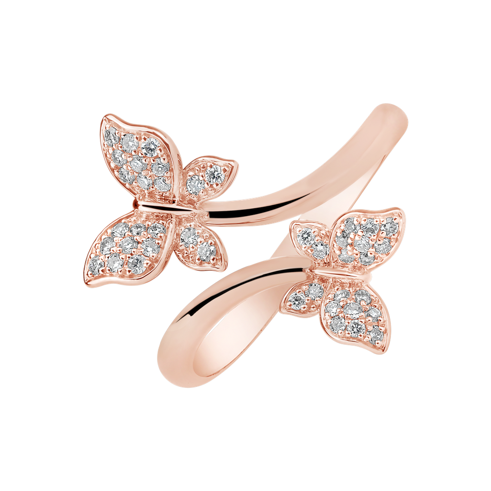 Prsten s diamanty Dancing Wings