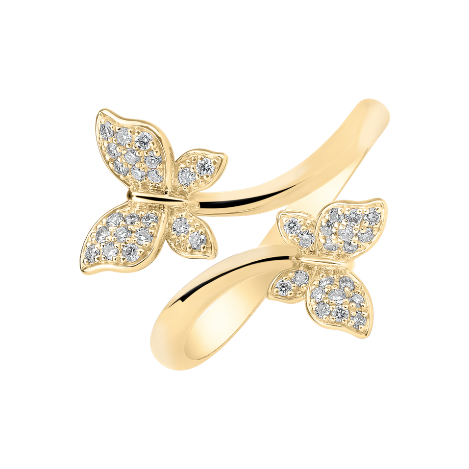 Prsten s diamanty Dancing Wings