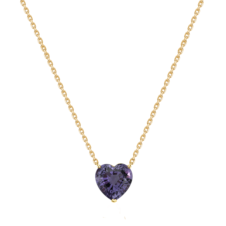 Náhrdelník s ametystem Amethyst Heart