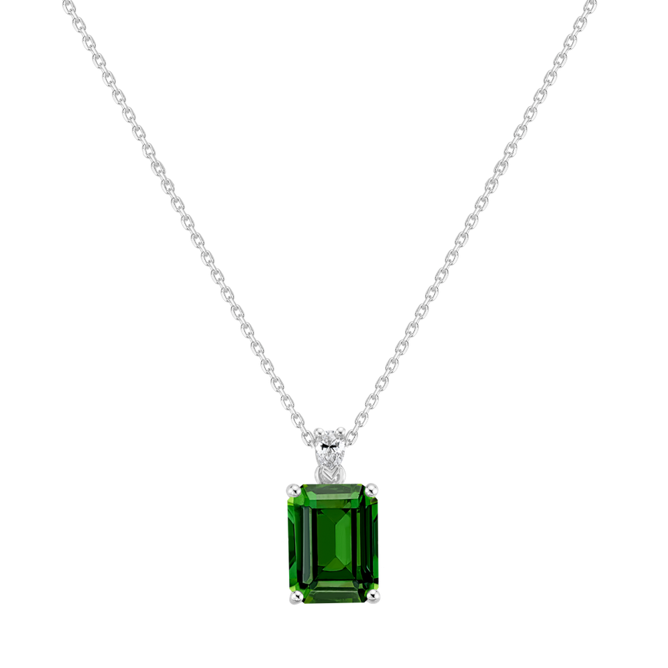 Náhrdelník s diamantem a turmalínem Royal Cordelia