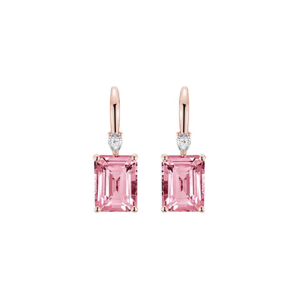 Náušnice s diamantem a turmalínem Royal Cordelia