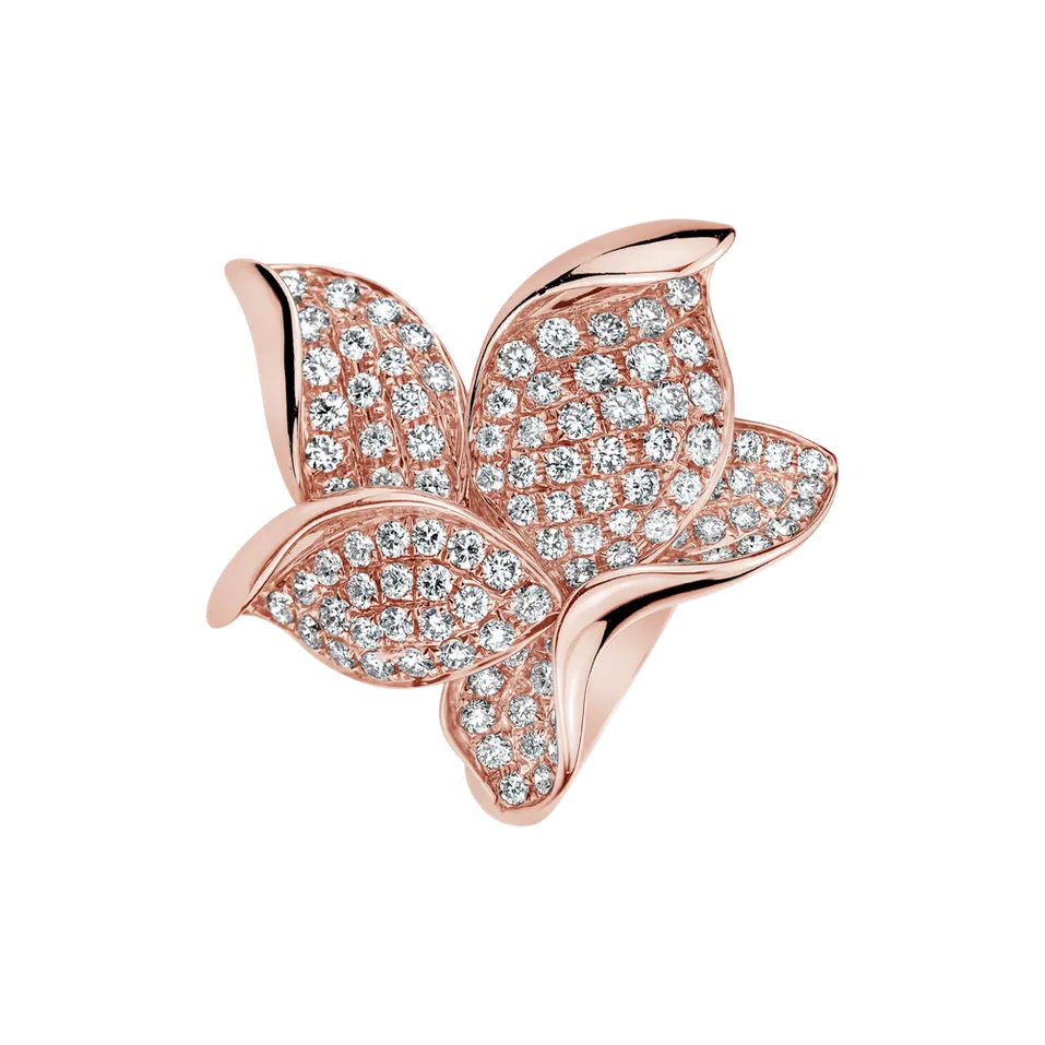 Prsten s diamanty Fleur de Lume
