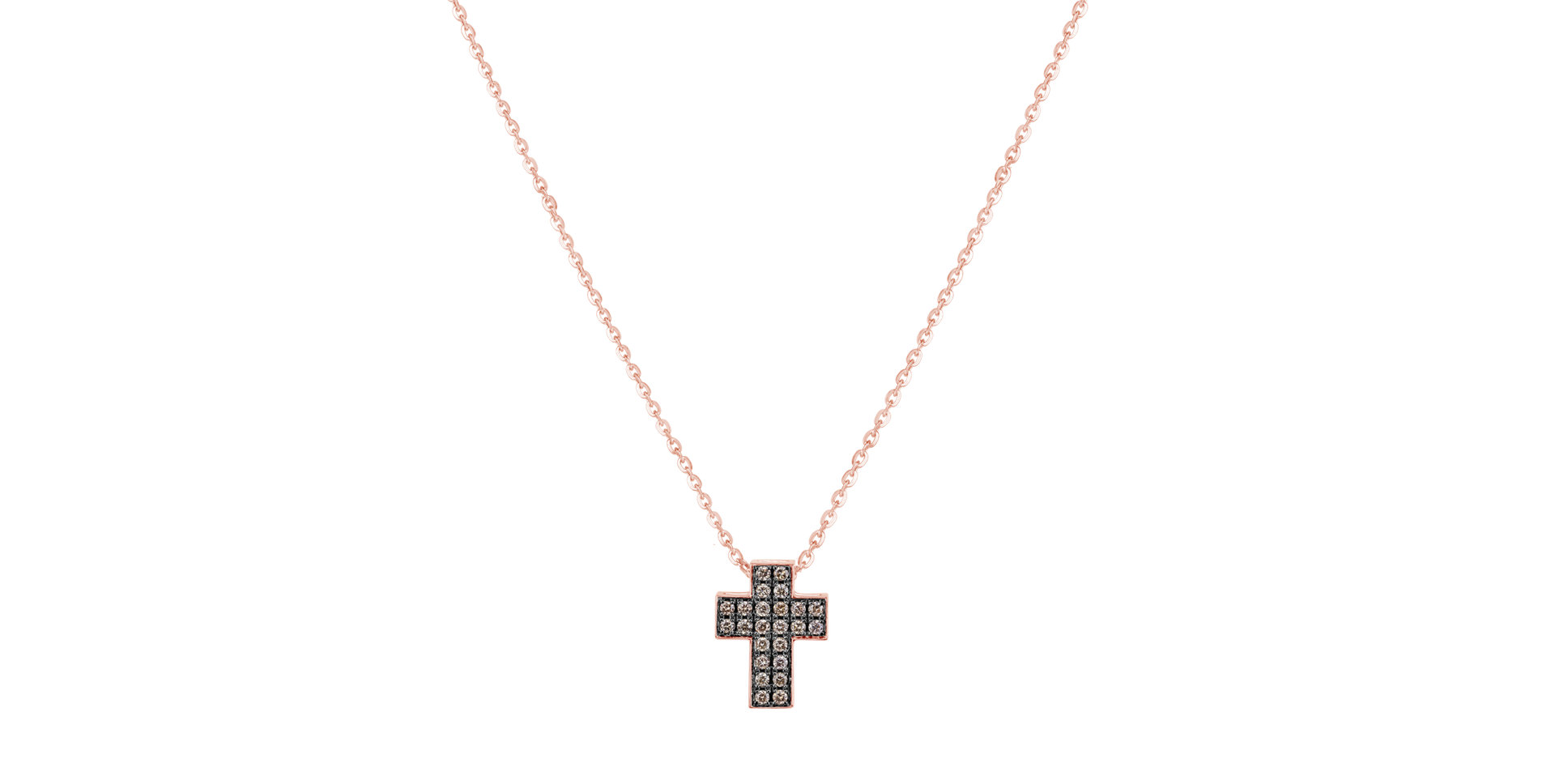 Náhrdelník s diamanty Divine Cross