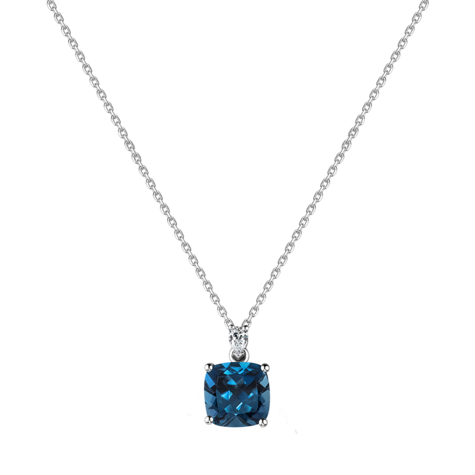 Náhrdelník s diamantem a topazem Marigold