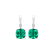 Náušnice s diamantem a smaragdem Cassian2