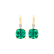 Náušnice s diamantem a smaragdem Cassian2