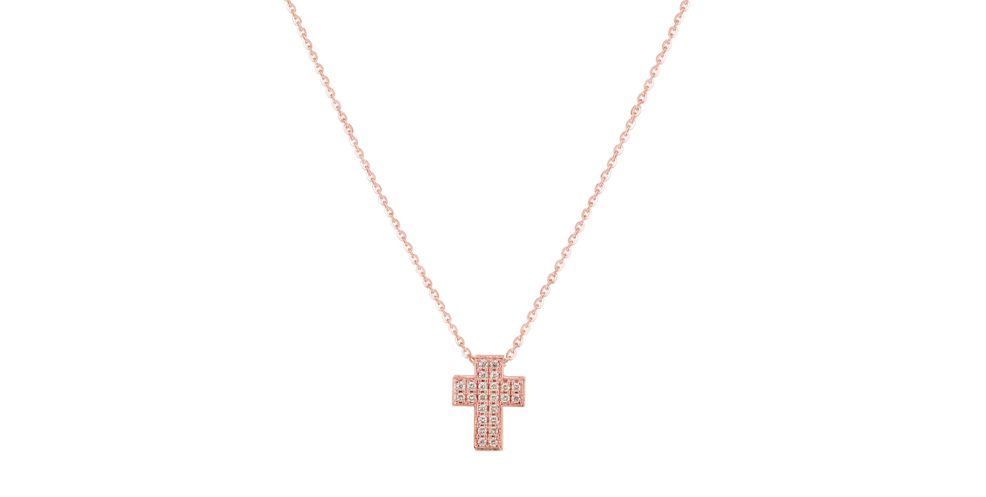 Náhrdelník s diamanty Divine Cross