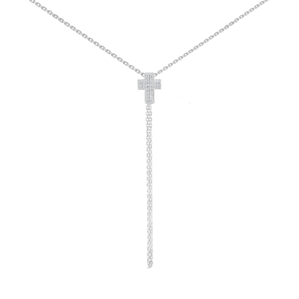 Náhrdelník s diamanty Divine Cross