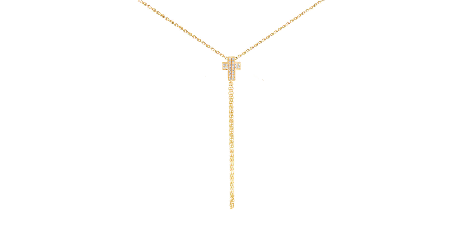 Náhrdelník s diamanty Divine Cross