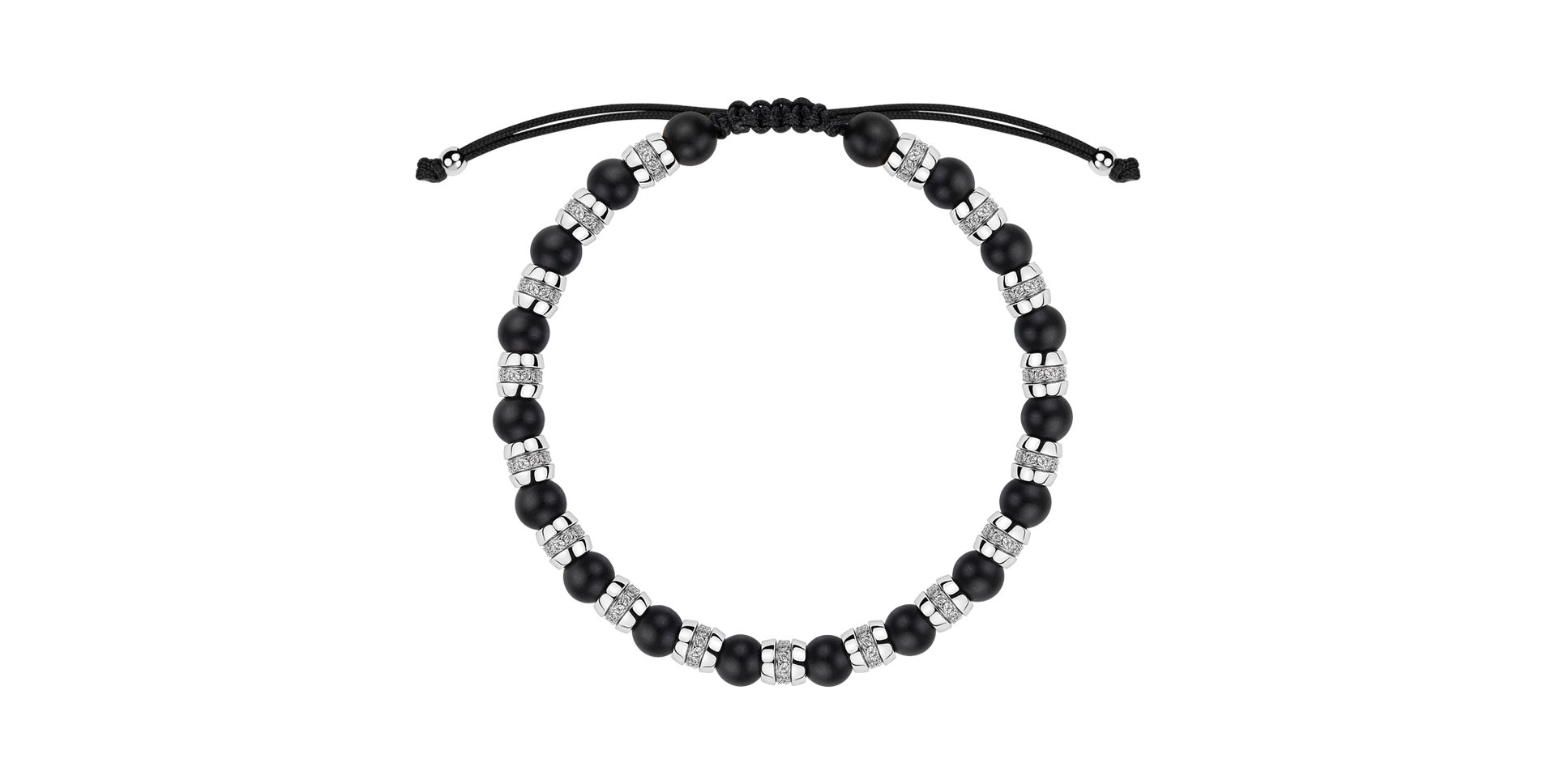 Náramek s diamanty a acháty Noctrelia