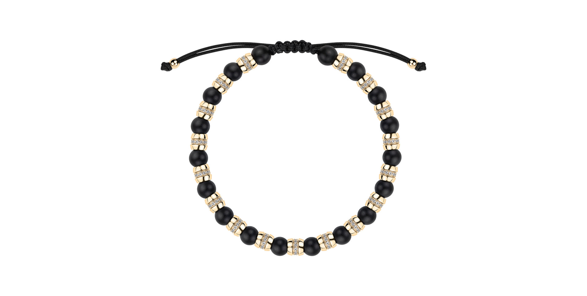 Náramek s diamanty a acháty Noctrelia