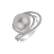 Prsten s diamanty a perlou Ocean Vortex2