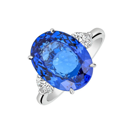 Prsten s diamanty a tanzanitem Elvianne