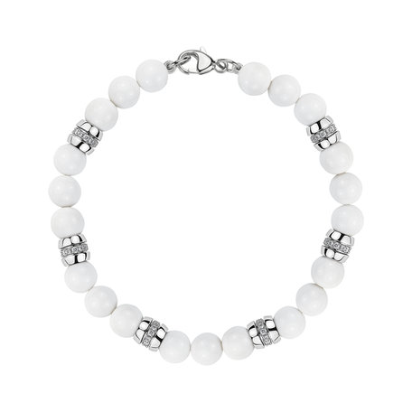 Náramek s diamanty a acháty Moonlace