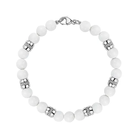 Náramek s diamanty a acháty Moonlace