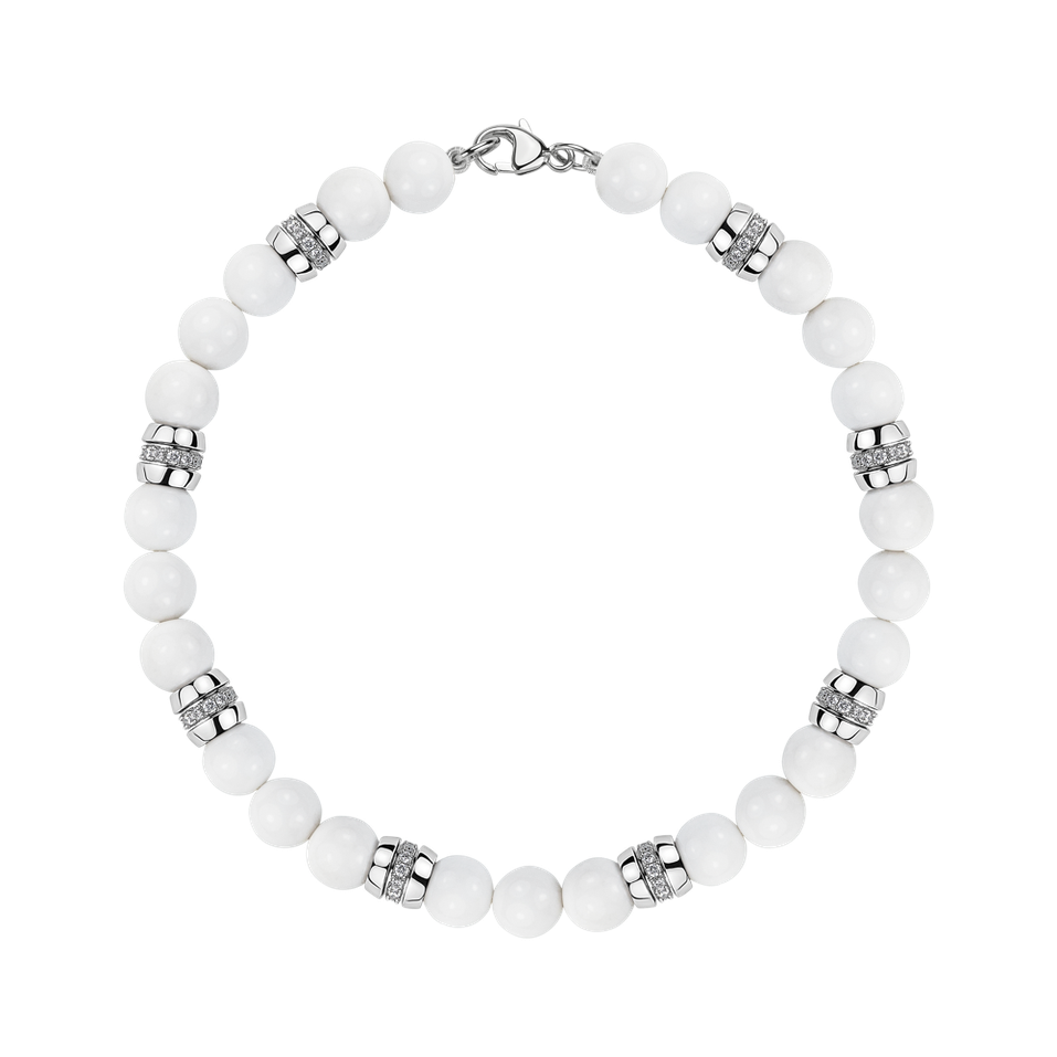 Náramek s diamanty a acháty Moonlace