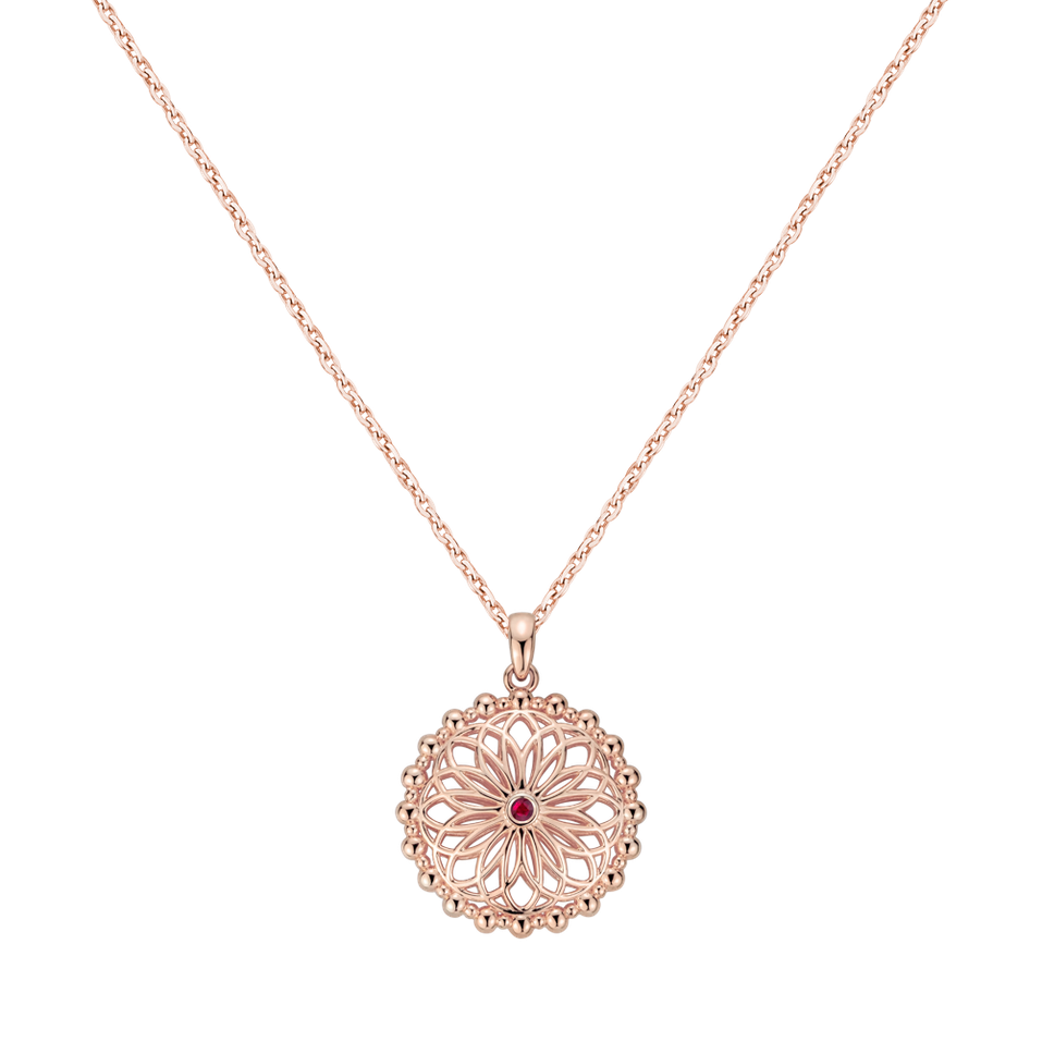 Náhrdelník s rubínem Touch of Light