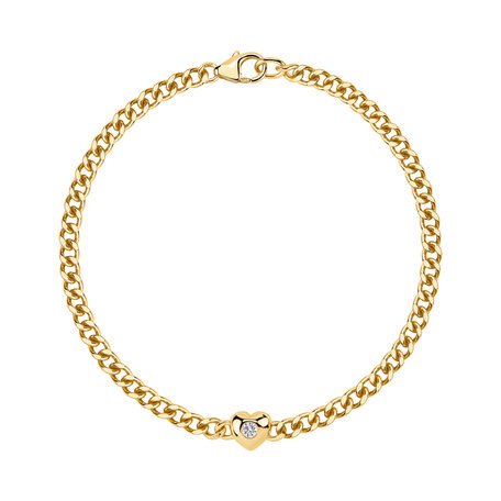 Náramek s diamantem Heartline