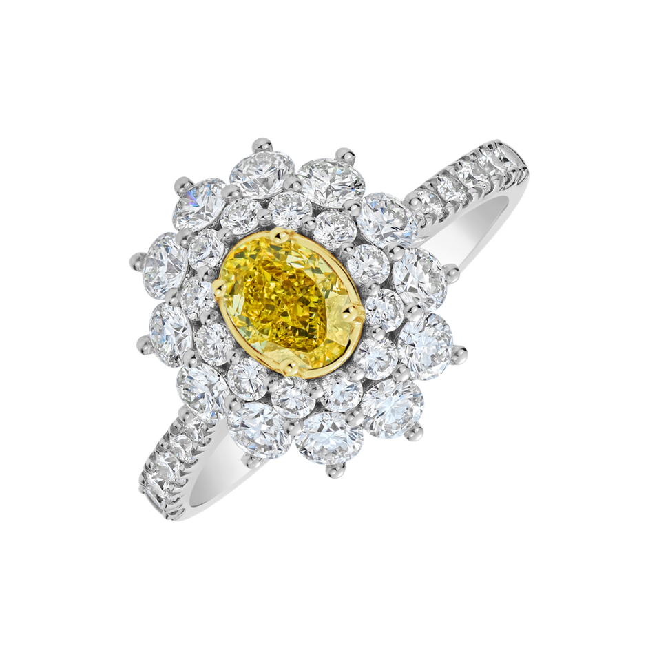 Prsten s diamanty Soleil Royale