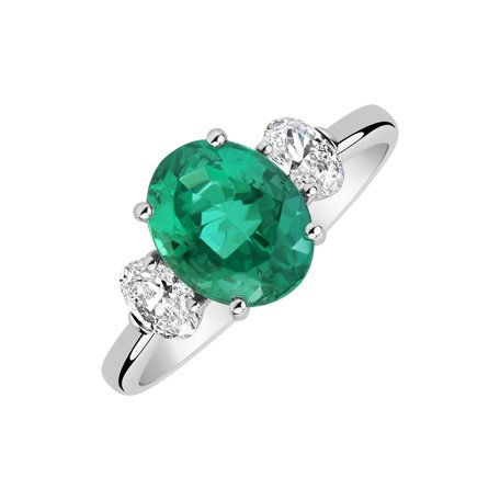 Prsten s diamanty a smaragdem The Marvelous