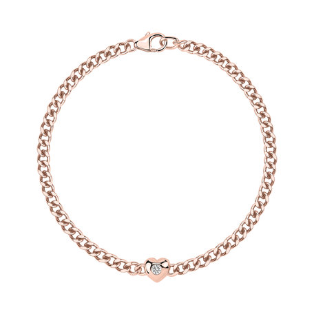 Náramek s diamantem Heartline