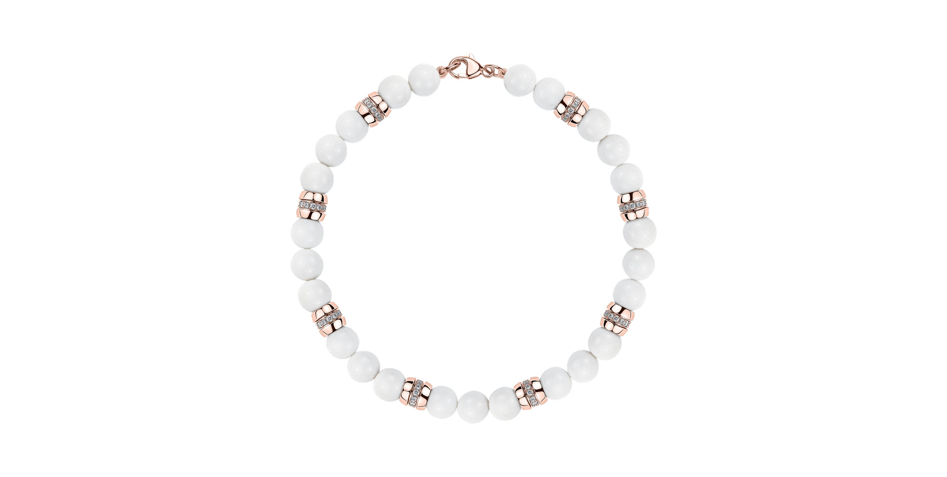 Náramek s diamanty a acháty Moonlace