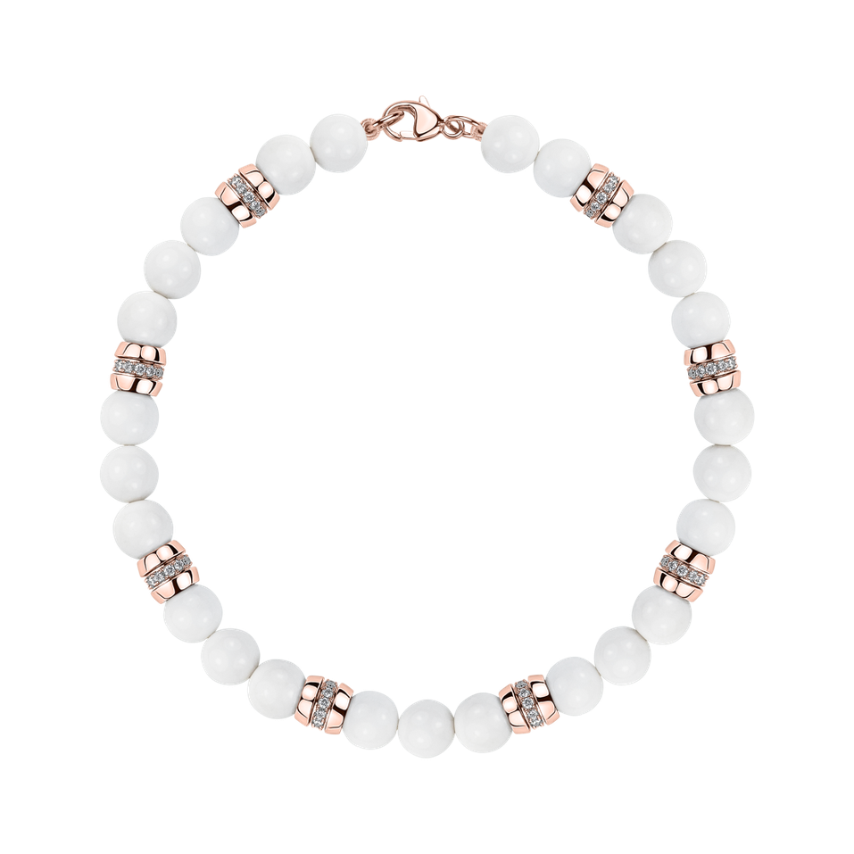 Náramek s diamanty a acháty Moonlace