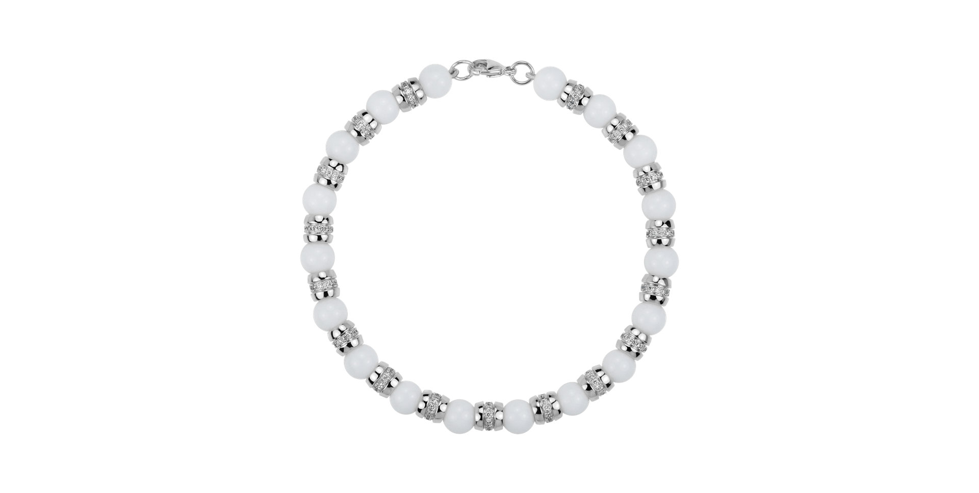 Náramek s diamanty a acháty Albelia