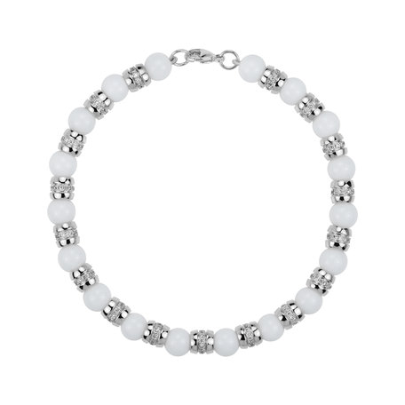 Náramek s diamanty a acháty Albelia