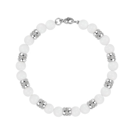 Náramek s diamanty a acháty Moonlace
