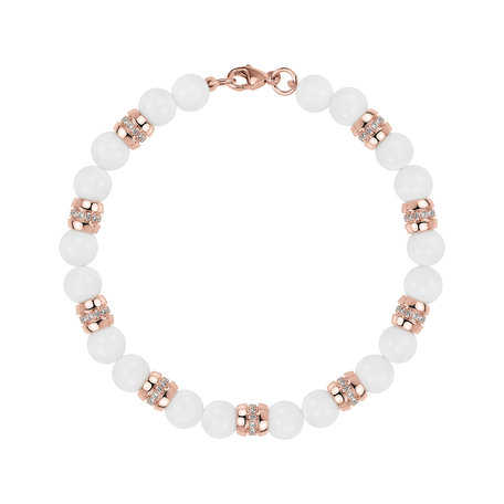 Náramek s diamanty a acháty Moonlace