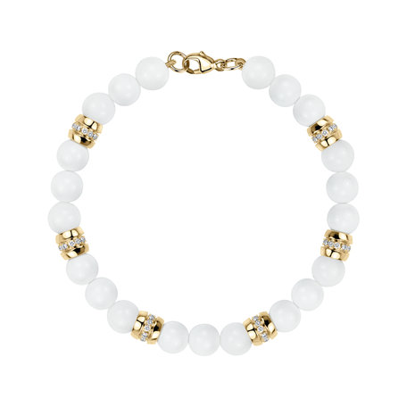 Náramek s diamanty a acháty Moonlace