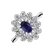 Prsten s diamanty a safírem Starlight Bloom2