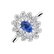 Prsten s diamanty a tanzanitem Starlight Bloom2