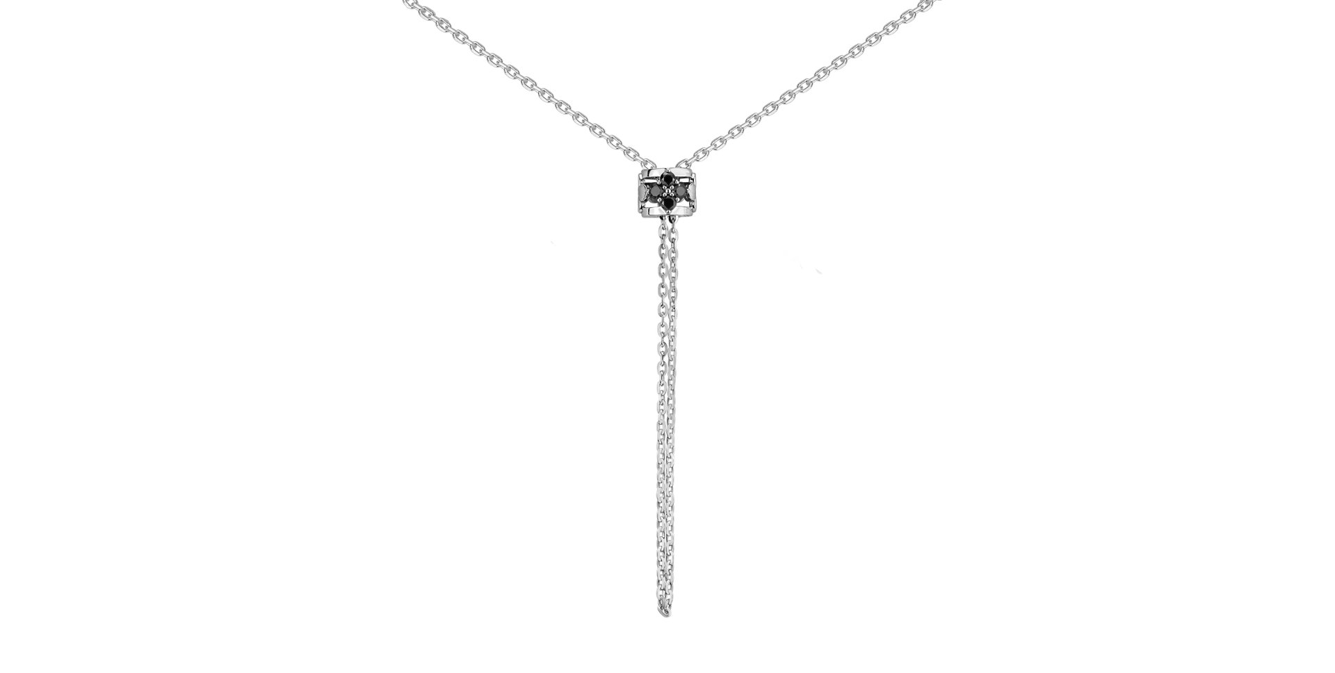 Náhrdelník s černými diamanty Virela