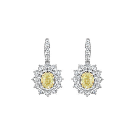 Náušnice s diamanty Soleil Royale