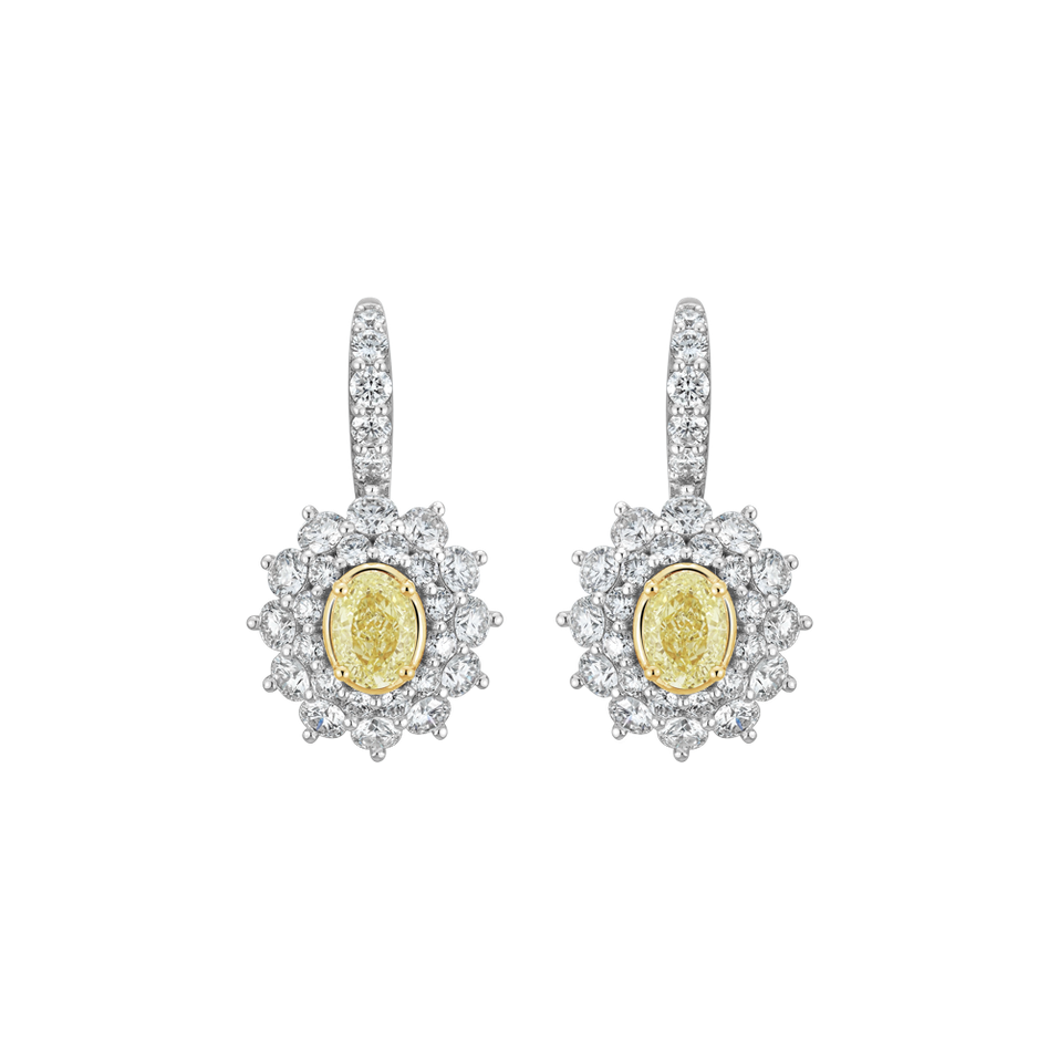 Náušnice s diamanty Soleil Royale