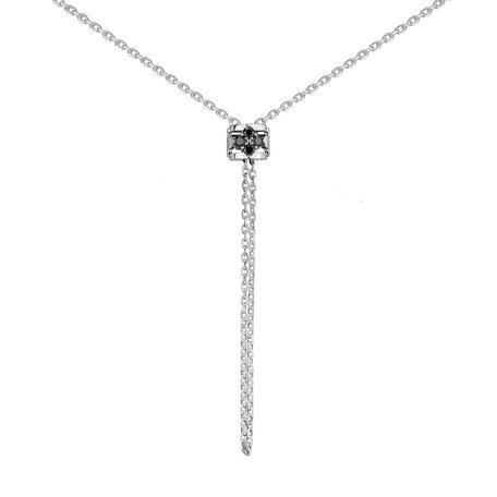 Náhrdelník s černými diamanty Virela