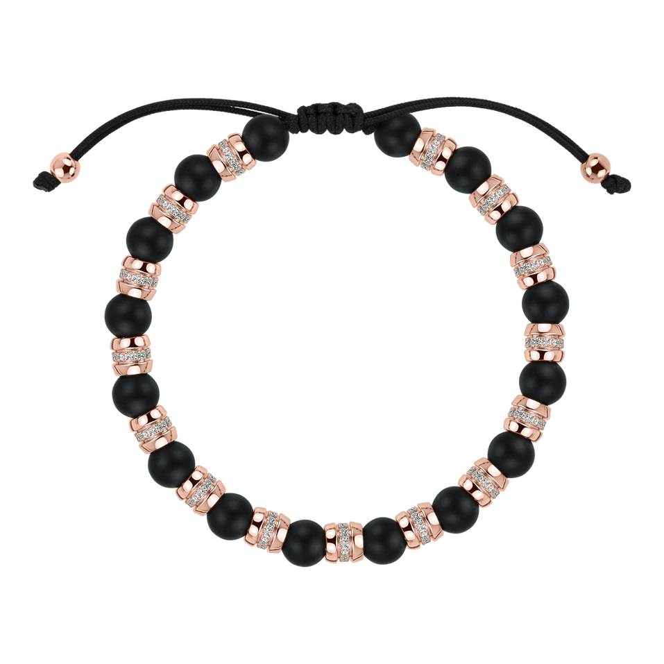 Náramek s diamanty a acháty Noctrelia