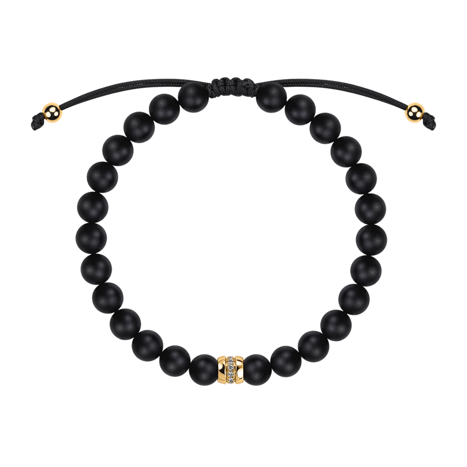 Náramek s diamanty a acháty Winter Gift