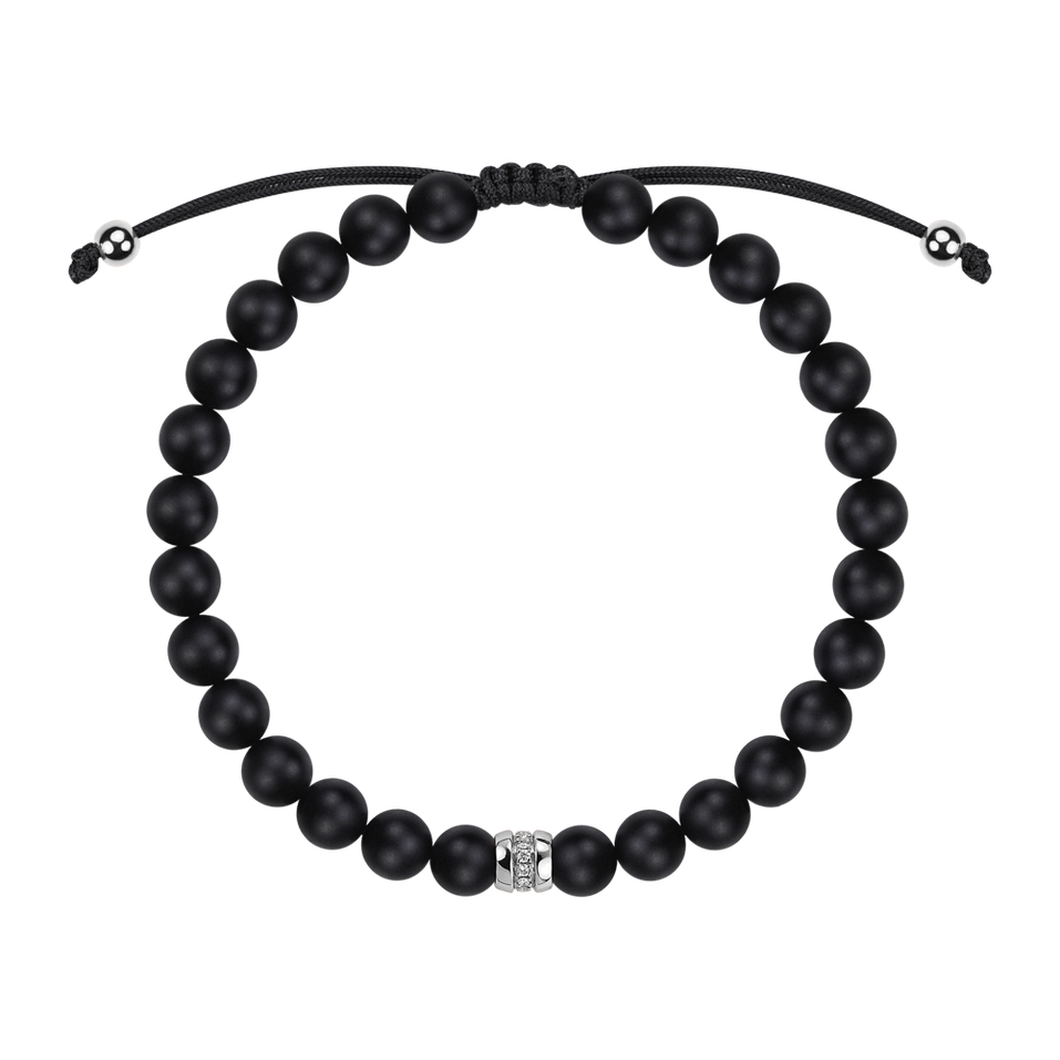 Náramek s diamanty a acháty Winter Gift