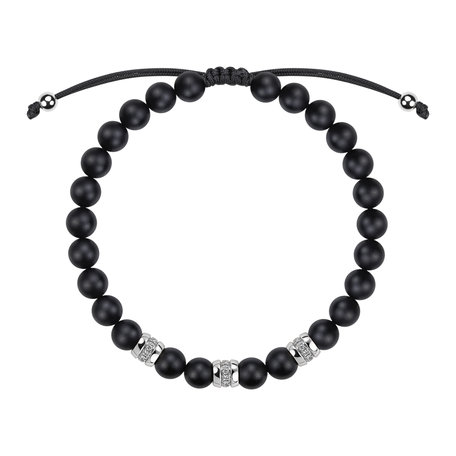 Náramek s diamanty a acháty Stillstorm