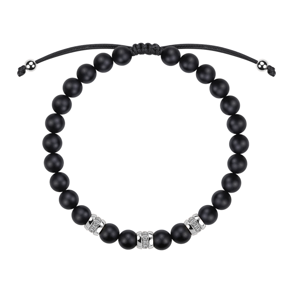 Náramek s diamanty a acháty Stillstorm