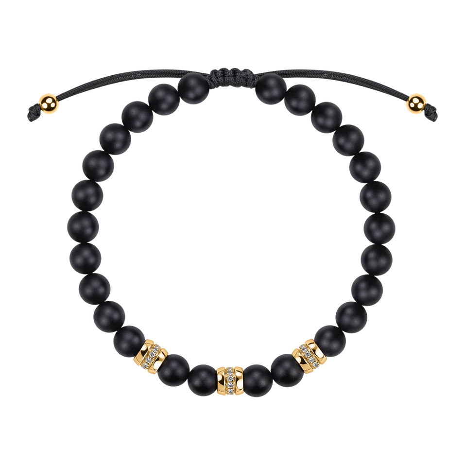 Náramek s diamanty a acháty Stillstorm