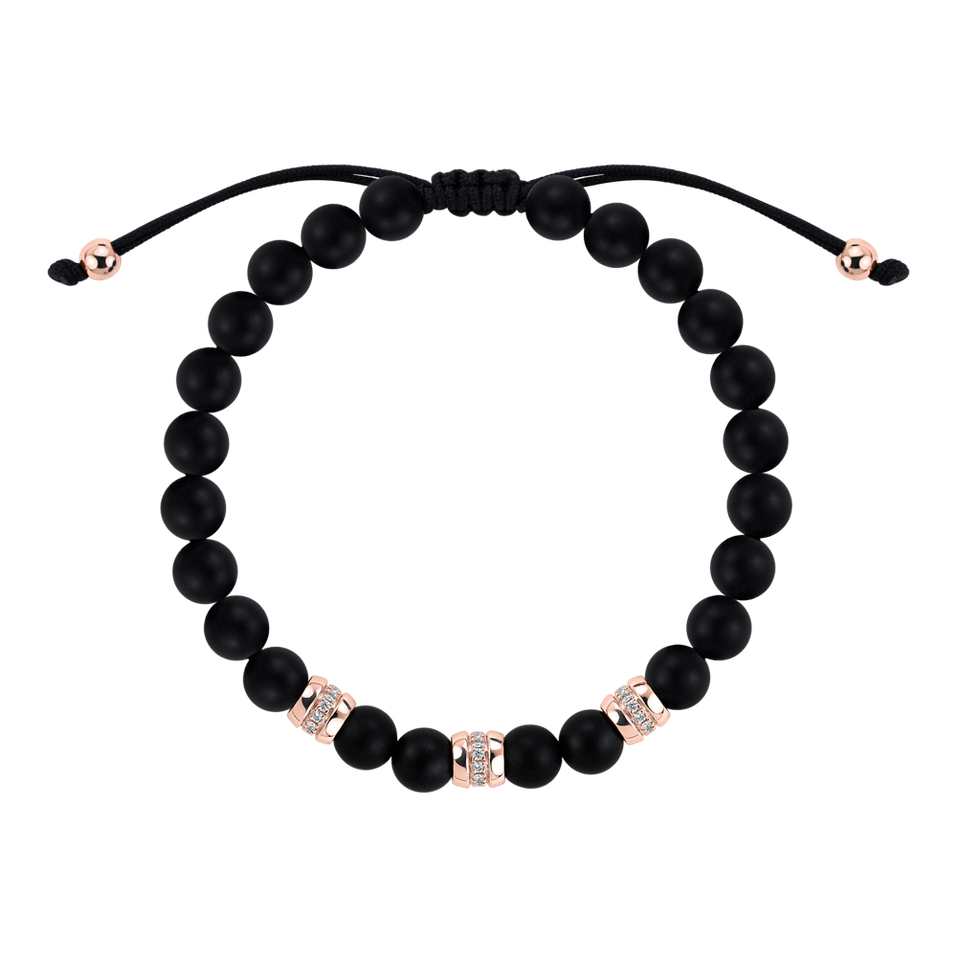 Náramek s diamanty a acháty Stillstorm