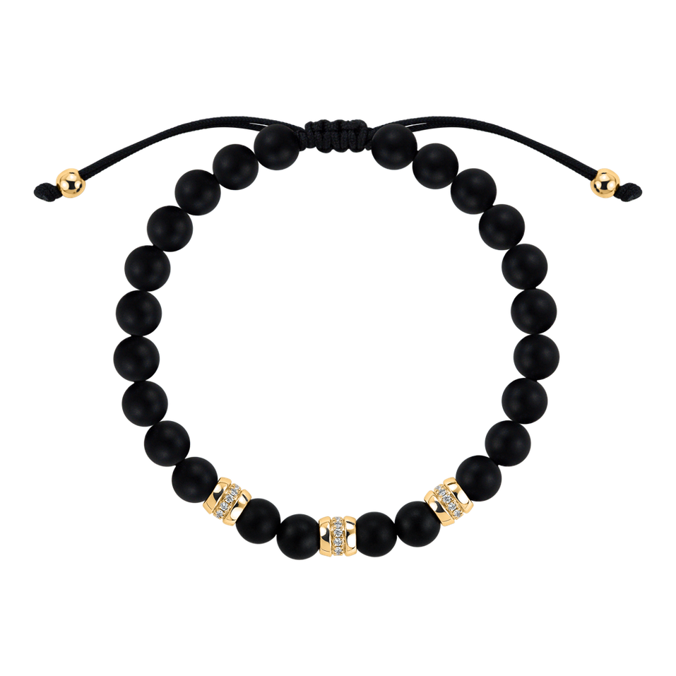 Náramek s diamanty a acháty Stillstorm