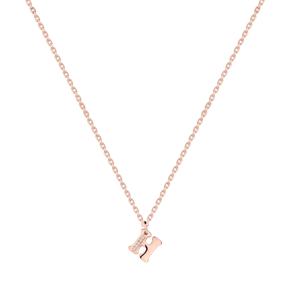 Náhrdelník s diamanty Dream Letter H