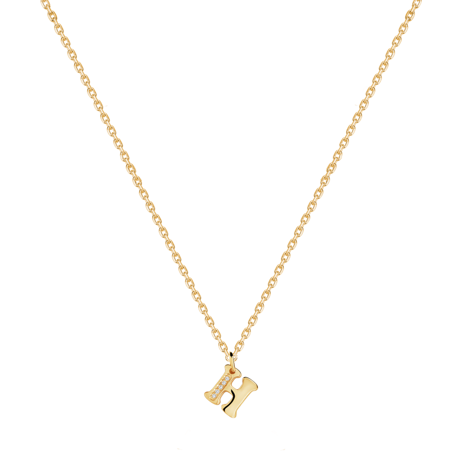 Náhrdelník s diamanty Dream Letter H